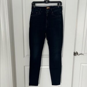 MOTHER Women's Dark Blue Skinny Jeans